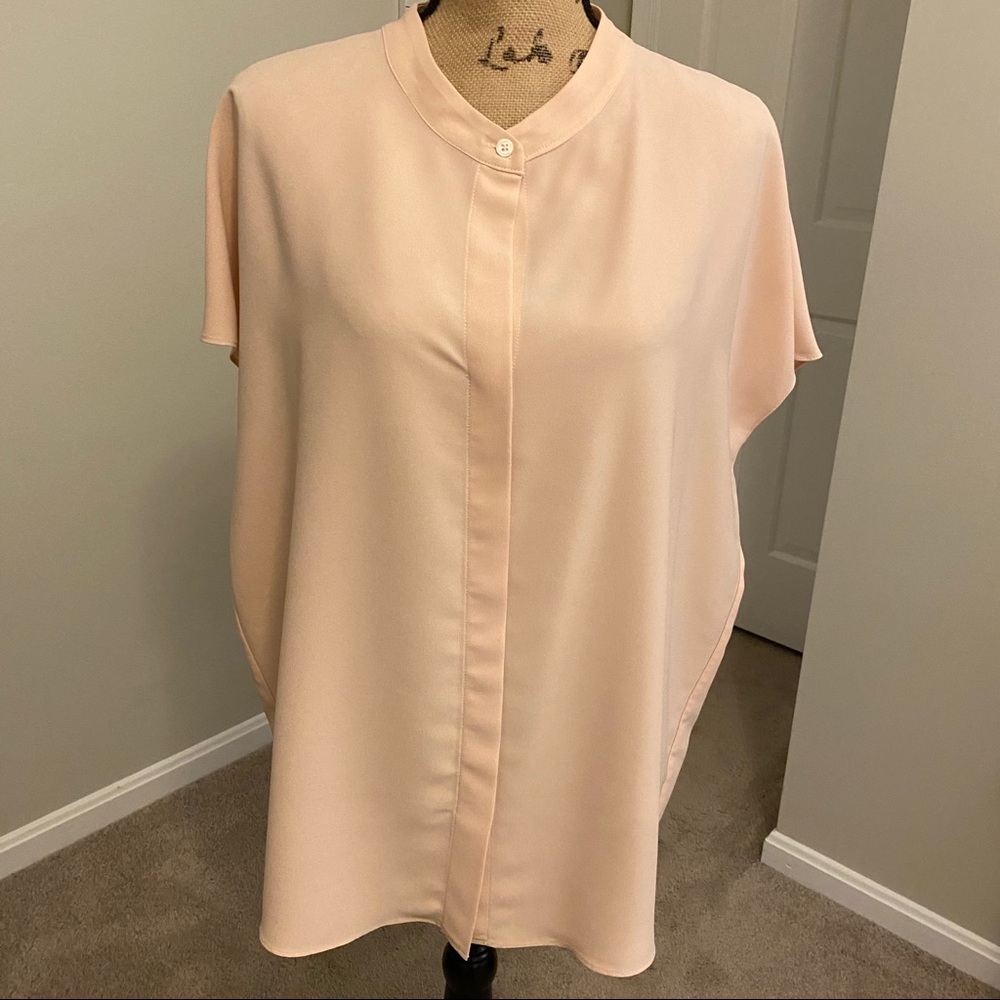 Pure Navy Blush Blouse